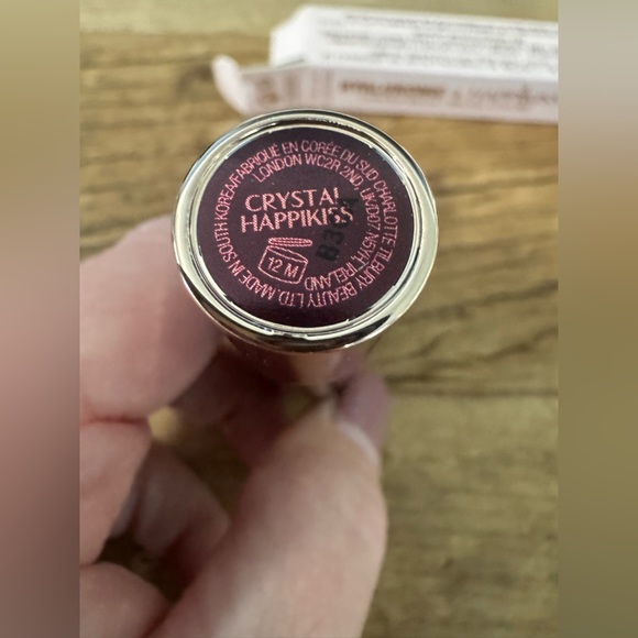 NEW IN BOX Charlotte Tilbury Hyaluronic Hapikiss Cokor Balm ~ Crystal Happikiss - Picture 11 of 13